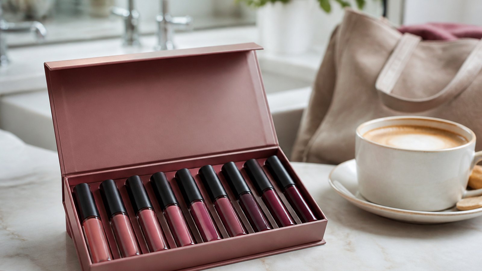 Matte liquid lipstick ready for a long UK work shift